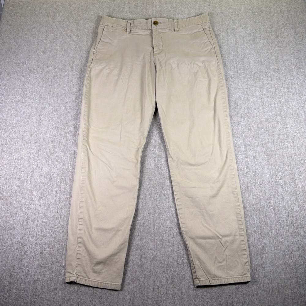 TOMMY HILFIGER Women Slim Stretch Chino Trousers Size 10 (W32 L30)